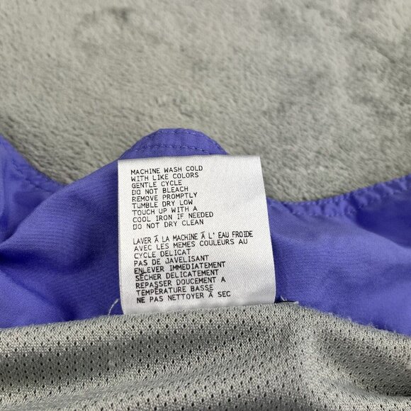 New Balance Womens Medium Purple USA Lightweight Jacket Full Zip Windbreaker Y2K - Picture 14 of 16